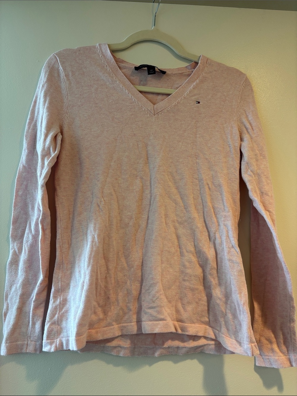 Tommy Hilfiger Pink Cotton Sweater